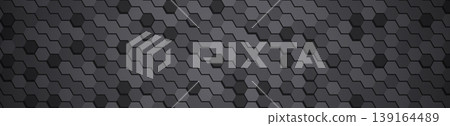 Charcoal hexagonal mosaic pattern varied tone geometric texture Charcoal hexagonal mosaic pattern varied tone geometric texture 139164489