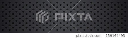 Perforated metal sheet pattern, circular holes black and gray texture Perforated metal sheet pattern, circular holes black and gray texture 139164493