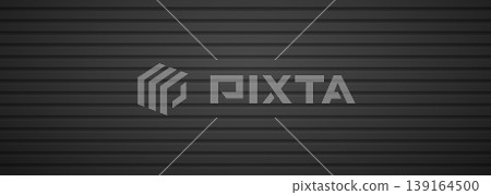Horizontal metal slat panel linear texture dark charcoal 139164500