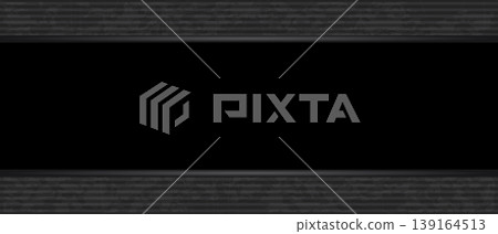 Horizontal ribbed metal stripes with central black panel Horizontal ribbed metal stripes with central black panel 139164513