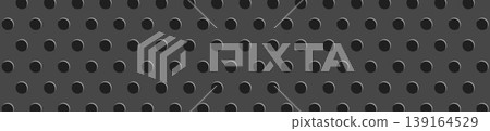 Perforated metal panel pattern circular holes dark gray Perforated metal panel pattern circular holes dark gray 139164529