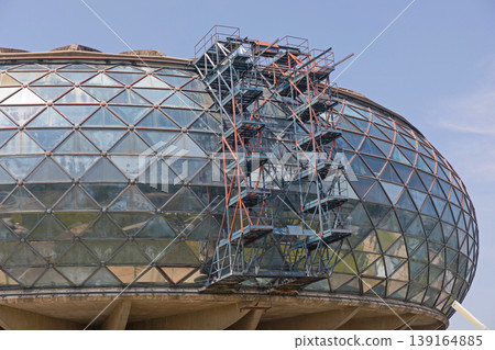 Construction Scaffoldings Oval Building Construction Scaffoldings Oval Building 139164885