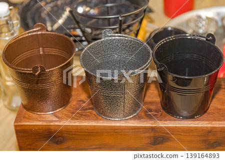 Small Metal Buckets 139164893