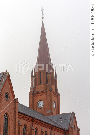 Church Tower Fredrikstad Fog Church Tower Fredrikstad Fog 139164986