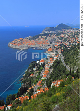 Aerial Dubrovnik Croatia Spring 139165022