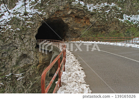 Bridge Tunnel Snow Montenegro Bridge Tunnel Snow Montenegro 139165026