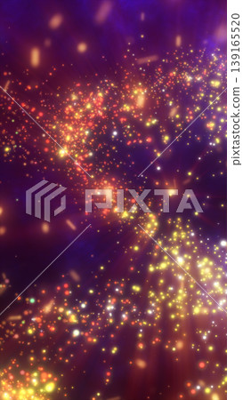 Vibrant purple background with golden bokeh particles and sparkling light bursts Vibrant purple background with golden bokeh particles and sparkling light bursts 139165520