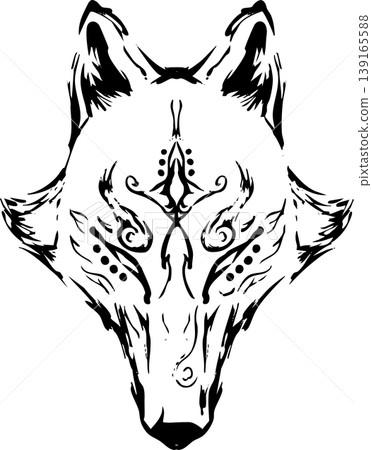 狐狸水墨畫插圖 狐狸水墨畫插圖 139165588