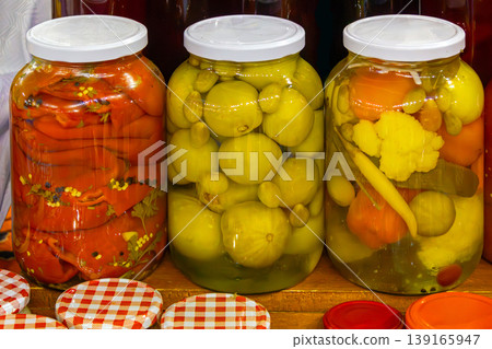 Fermented vegetables in pantry Fermented vegetables in pantry 139165947