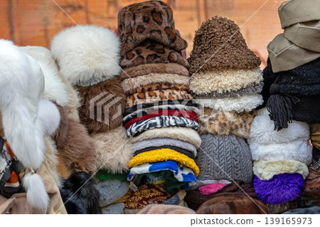 Warm winter hats market 139165973