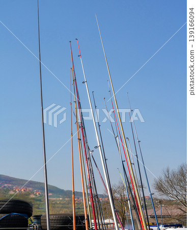 Fishing poles on market Fishing poles on market 139166094