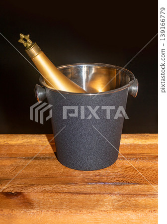 Champagne wine chiller bucket Champagne wine chiller bucket 139166779