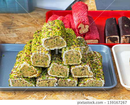 Middle eastern desserts on market Middle eastern desserts on market 139167267