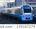 Special Limited Express Kamakura, E653 series 1000 series K71 formation, light blue, on the Musashino Line. 139167279