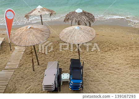 Sand sea beach in Kavala Sand sea beach in Kavala 139167293