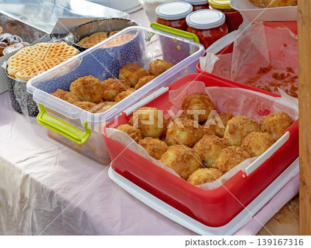 Fresh dumplings on market 139167316