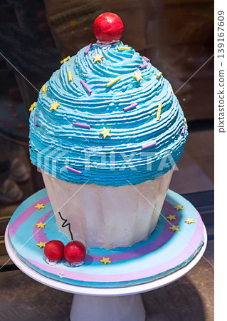Large cupcake dessert Large cupcake dessert 139167609