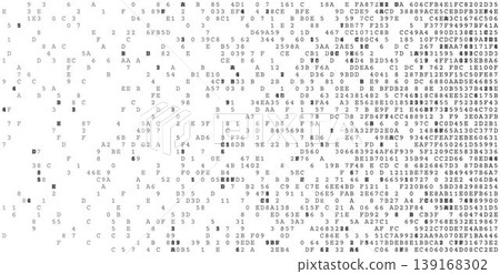 Binary Horizon - Artistic Data Stream and Structured Digital Information Grid Binary Horizon - Artistic Data Stream and Structured Digital Information Grid 139168302
