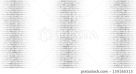 Triptych Binary Streams - Symmetric Data Columns and Digital Information Voids Triptych Binary Streams - Symmetric Data Columns and Digital Information Voids 139168313