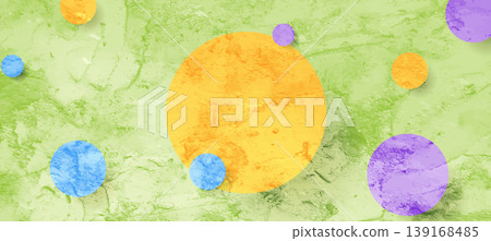 Bright grunge circles abstract geometric minimal background 139168485