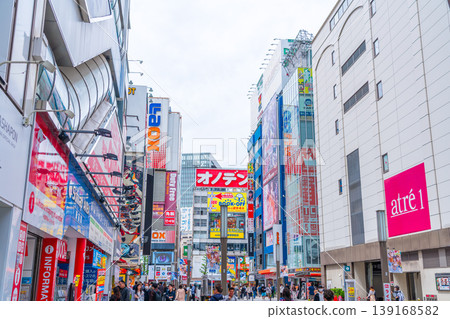 Tokyo's urban landscape: Akihabara Electric Town in lush greenery Tokyo's urban landscape: Akihabara Electric Town in lush greenery 139168582