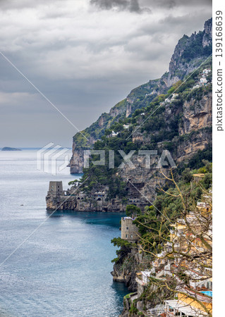 beautiful landscape of Positano, southern Italy, Amalfi Coast 139168639