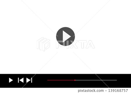 影片播放器控制螢幕素材 影片播放器控制螢幕素材 139168757