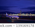 At Fukuoka Airport as dusk falls 139169178