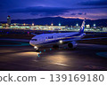 At Fukuoka Airport as dusk falls 139169180