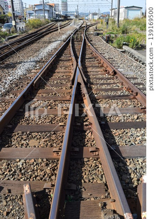 Railroad track Uetsu Main Line Railroad track Uetsu Main Line 139169500
