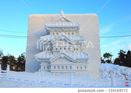 [Hirosaki City, Aomori Prefecture] Hirosaki Snow Lantern Festival 2026: Snow sculpture of Hirosaki Castle 139169572