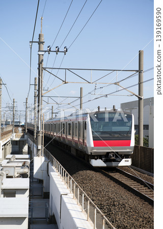 京葉線列車抵達舞濱站 京葉線列車抵達舞濱站 139169590