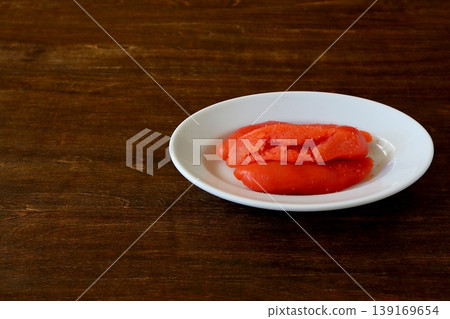 Tarako (broken pieces) as a table background Tarako (broken pieces) as a table background 139169654