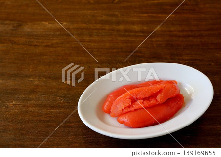 Tarako (broken pieces) as a table background 139169655