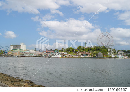 Lake Hamana, overlooking Kanzanji Amusement Park Lake Hamana, overlooking Kanzanji Amusement Park 139169767