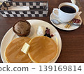 pancakes on a plate 139169814