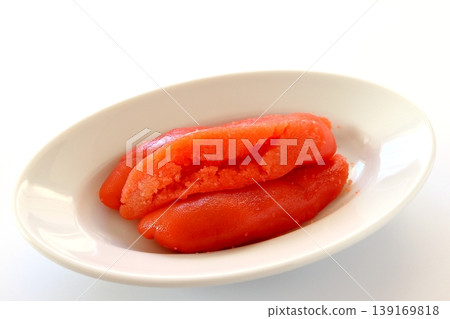 Tarako (broken pieces) on a white background 139169818