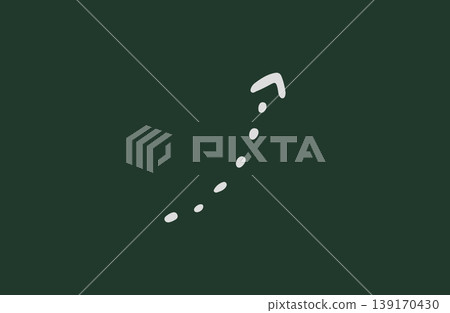Hand-drawn style upward-pointing dot arrow illustration (dark green background) - suitable for presentations, flyers, and social media. Hand-drawn style upward-pointing dot arrow illustration (dark green background) - suitable for presentations, flyers, and social media. 139170430