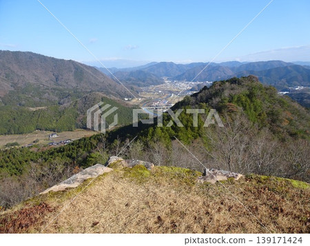 View from Takeda Castle Ruins (Asago City, Hyogo Prefecture), photographed in December 2025. View from Takeda Castle Ruins (Asago City, Hyogo Prefecture), photographed in December 2025. 139171424