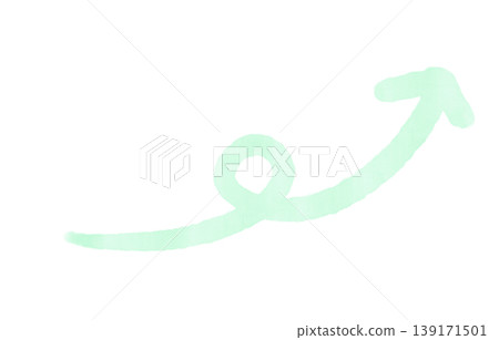 Pink watercolor rising loop arrow hand-drawn pastel background decoration transparent material growth Pink watercolor rising loop arrow hand-drawn pastel background decoration transparent material growth 139171501
