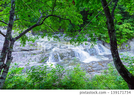 Three step waterfall Three step waterfall 139171734