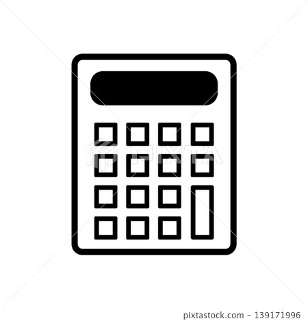 Calculator icon - simple and easy-to-use calculation design 139171996