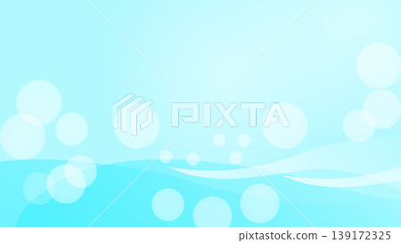 Illustration of ripples in a clear stream and bokeh on the water's surface - Light background material Illustration of ripples in a clear stream and bokeh on the water's surface - Light background material 139172325