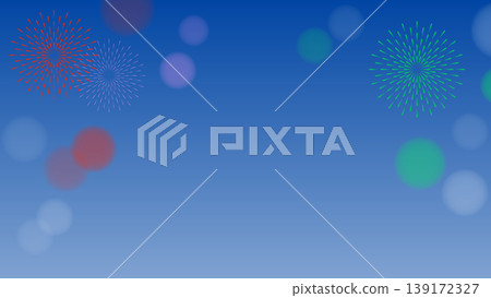 Illustration of fireworks and bokeh in the night sky - Light background material Illustration of fireworks and bokeh in the night sky - Light background material 139172327