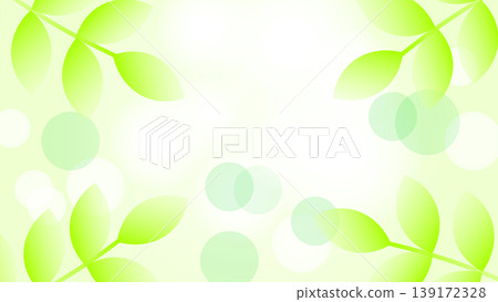 Illustration of sunlight filtering through trees and bokeh effect on fresh green leaves - Light background material Illustration of sunlight filtering through trees and bokeh effect on fresh green leaves - Light background material 139172328