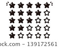 A set of ranking icons rated by the number of stars. 139172561