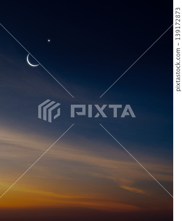 Islam Moon Star Night Isra miraj Namaz Sunset Background Mubaruk Greeting Islam Ramadan Element Masjid Aqsa Hajj Kaaba Umrah Eid Arabian Religion Islamic Arab Muslim Greeting Miraj Kaaba. 139172873