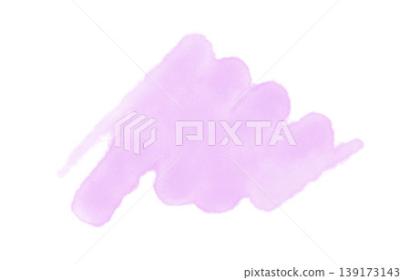 粉紅色水彩雲造型手繪柔和背景裝飾透明材質蓬鬆夢幻 139173143