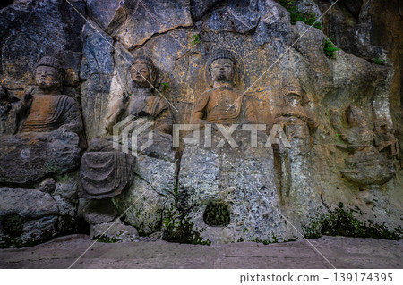 國寶臼木石佛（岩石雕刻佛像）：保木石佛組 1 [大分縣臼木市] 139174395