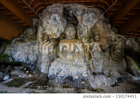 National Treasure Usuki Stone Buddhas (rock-carved Buddhas): Hoki Stone Buddhas Group 2 [Usuki City, Oita Prefecture] 139174451